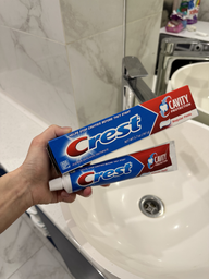 Зубна паста для чутливих зубів Crest Cavity protection regular paste 484 г м'ятна зубні пасти |Вигідна упаковка 3 шт фото від покупців 3