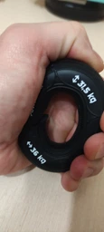 Еспандер кистьовий силіконовий PowerPlay PP-4330 Hand Grip Loops Hard 31.5-36 кг Чорний фото від покупців 6