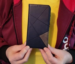Чехол-книжка с кармашками UniCase Geometric Pattern для Xiaomi Redmi Note 8T - Grey