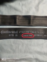 Велокамера Continental MTB 27.5"x1.75-2.5 47-584 / 62-584 AV40mm (182331)