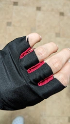 Перчатки для фітнесу MadMax MFG-251 Rainbow Rubine Red XS фото від покупців 6