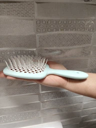 Щетка для волос Janeke Superbrush оранжевая с белым фото от покупателей 5