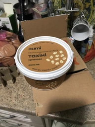 Паста AUMI из семян кунжута, тахини, 500г, ведро