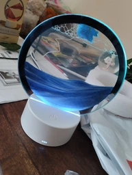 Нічник 3D хиткі піски з Led підсвічуванням 7 режимів синій пісок