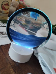 Ночник 3D зыбучие пески с Led подсветкой 7 режимов синий песок фото от покупателей 19