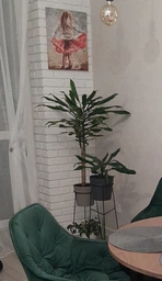 Комплект металлических подставок для цветов и вазонов Adore Décor "Скандинавские", черный
