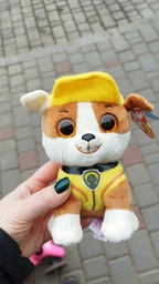 Мягкая игрушка плюшевая Щенячий Патруль Крепыш с большими блестящими глазками Spin Master Paw Patrol 15см