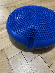 Балансировочная массажная подушка EasyFit EF-1840E-P диск сенсомоторный для йоги и медитации с насосом Розовый (56003124) фото от покупателей 19