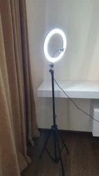 Набор блогера LED лампа RGB MJ-26 26 см + штатив 2.1м + держатель для телефона для фото и видео фото от покупателей 4