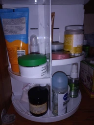 Органайзер для косметики 360 Rotation Cosmetic Organizer Белый фото от покупателей 2