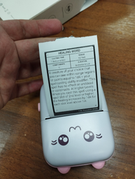 Портативний термопринтер JETIX Mini printer Pink з набором термопаперу (5 рулонів) фото від покупців 4