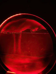 Ночник 3D зыбучие пески с Led подсветкой 7 режимов синий песок фото от покупателей 18