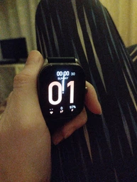 Смарт-годинник Smart Watch Xiaomi Pop-3S Amazfit AMOLED 1.96 (502x410) 300мАч Black-Silver