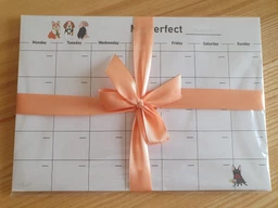 Планер на месяц настольный LifeFLUX My Perfect Month Белые воротнички, А4, 52 л. (LFMOUPFI036)