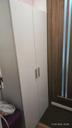 Шафа для одягу з полицями з ДСП, розпашна шафа для спальні F-85 Дуб Сонома фото від покупців 10