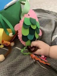 Развивающий бизи мяч мягкий Happy Vita Craft разноцветный фото от покупателей 4