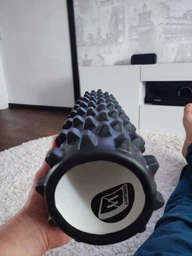 Масажний ролик-валик для МФР та йоги EasyFit 45 см ролер-масажер для спини, ніг, рук та шиї EF-2029-BK Чорний (56001018)