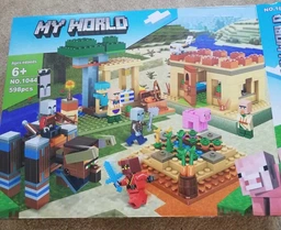 Конструктор детский Minecraft лагерь разбойников набор из кубиков и фигурок здания крепость оружие инструменты персонажи животные элементы локации и декора 562 деталей развивающая игрушка для мальчика подарок One Pro 68356 фото от покупателей 12