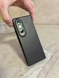 Чехол кожаный противоударный Leather Cover для Samsung Galaxy Z Fold4/ Fold 4 Black SM-F9360 фото от покупателей 2