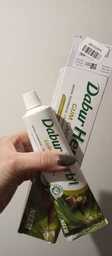 Упаковка зубной пасты Dabur Herb'l Отбеливающая Соль и Лимон 150 г х 2 шт (6291069707175) фото от покупателей 3