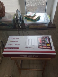 Складной каркасный тканевый текстильный шкаф на 3 секции Storage Wardrobe 88130 Синий (N-14)
