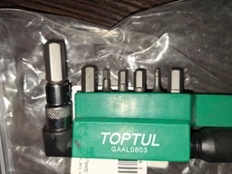Набор бит Toptul Hex 1/4" c Г-образным переходником 8 предметов (GAAL0803) фото от покупателей 3