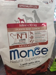 Сухой корм MONGE DOG Mini Puppy & Junior ягненок с рисом - 2,5 кг фото от покупателей 4