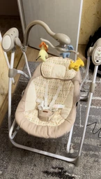 Колиска гойдалка CARRELLO Nanny 3в1 CRL-0005 Beige Dot Закачуючий центр Карелло Нанні