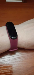 Силиконовый ремешок MRK для фитнес браслета Xiaomi Mi Band 4/3 Коричневый (1) с металлической кнопкой (mrk21042050) фото от покупателей 14