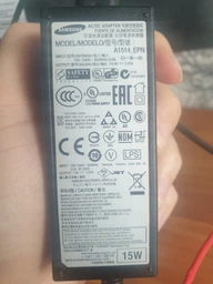 Блок питания для монитор Samsung 14V 3A 42W 6.5x4.4 мм + кабель питания фото от покупателей 9