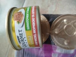 Влажный корм для кошек Purina Gourmet Gold с уткой, морковью и шпинатом, кусочки в паштете (12х85г) фото от покупателей 2