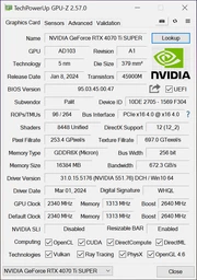 Видеокарта Palit PCI-Ex GeForce RTX 4070 Ti Super JetStream OC 16GB GDDR6X (256bit) (2640/21000) (1 x HDMI, 3 x DisplayPort) (NED47TSS19T2-1043J) фото от покупателей 2
