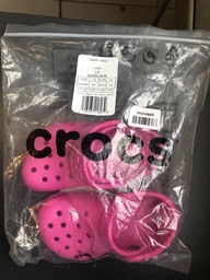 Детские кроксы-сабо для девочки Crocs Classic Kids Clog 206991-6SW 34-35 Taffy Pink (0191448893832)