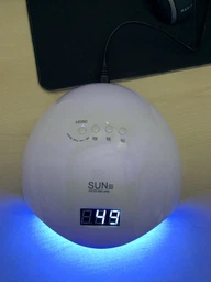Лампа для маникюра UV+LED SUN 5 White (белая) питание от USB, 48 Вт фото от покупателей 8
