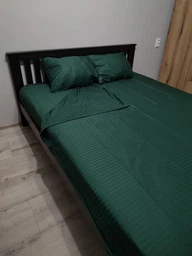 Постельное белье Страйп сатин Soft двуспальное 180х220 см лаванда