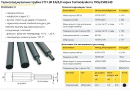 Термоусадочная трубка среднестенная клеевая СТТК10 33/8,0 чёрная (1м.) фото от покупателей 2