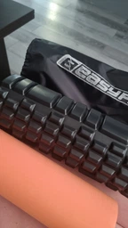 Масажний ролик EasyFit Active-PRO 33 см подвійний валик+ролер-циліндр для МФР та йоги, масажер для спини, ніг, рук, шиї фото від покупців 4