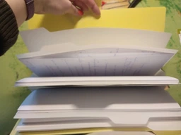 Папка Optima на 6 отделений на кнопке с расширением A4, черная с графитовым фото от покупателей 2