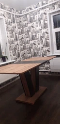 Стол обеденный раскладной Fusion furniture Торин Дуб аппалачи/Антрацит (10000055)