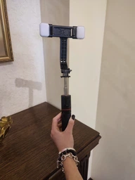 Беспроводная селфипалка Selfie Stick Double Fill Light селфи палка и портативный штатив трипод с двойной подсветкой с пультом Led фото от покупателей 2