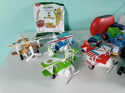 Літак металевий інерційний Same Toy Aircraft жовтий зі світлом та музикою SY8015Ut-1