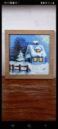 Алмазная мозаика для детей ColorArt 15х15 Зима PP1106
