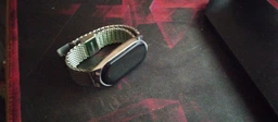 Ремінець металевий Mijobs міланське плетіння для фітнес браслета Xiaomi Mi Smart Band 7 - Silver