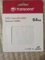 Карта памяти Transcend 300S microSDXC 64GB UHS-I U1 + SD-Adapter (TS64GUSD300S-A)