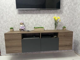 Набор деревянные кубики 6.5*6.5 см и кашпо 30*7 см со стабилизированным мхом салатовый
