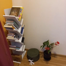 Полка для книг в форме дерева, напольная полка для дома из ДСП, Бетон, P-33BT