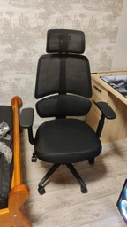 Крісло Mealux Leo Air Plus Grey / Blue (арт.Y-546 KBGL) Сіро - блакитне фото от покупателей 1