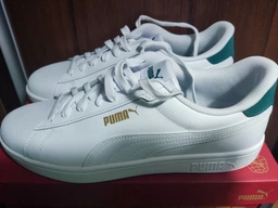 Мужские кеды низкие Puma Smash 3.0 L 39098714 41 (7.5UK) 26.5 см Puma White-Malachite-Puma Gold (4099683360200) фото от покупателей 17