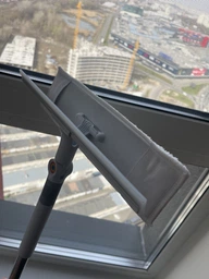 Швабра 2 в 1 для мытья окон RZTK Clean Glass + 1 дополнительная насадка фото от покупателей 15