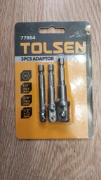 Комплект адаптеров для головок Tolsen 1/4", 3/8" x 65 мм, 1/2" x 70 мм 3 шт (6933528786658) фото от покупателей 4